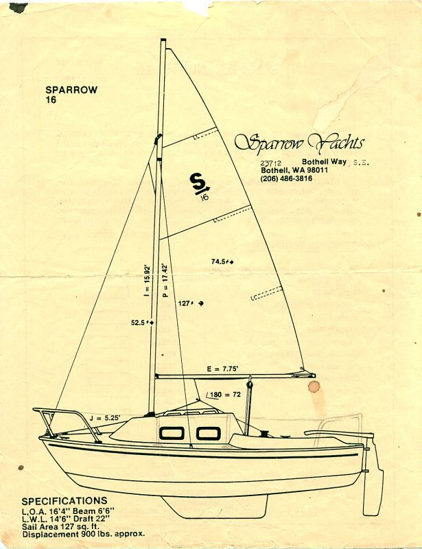 Sparrow 16 Sailboat by Sparrow Yachts / Northshore Marine